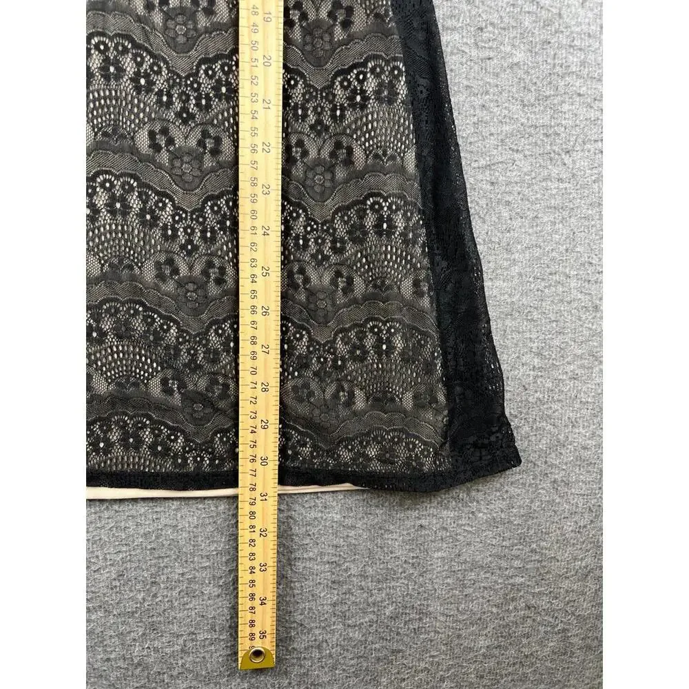 Diane von Furstenberg Black Lace‎ Sleeveless Dress Small